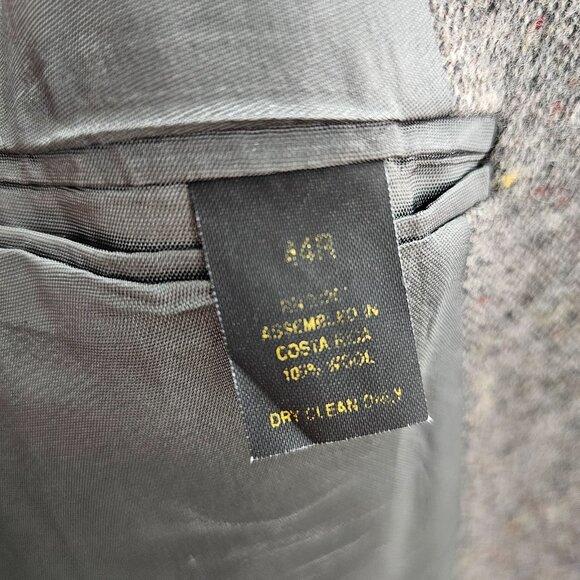 Farah 44R Gray Solid 2-Button Sport Coat Blazer Jacket P211 - Picture 11 of 11